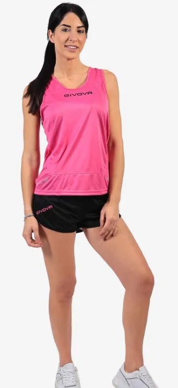 Zestaw do biegania givova kit new york fuxia-czarno-różowy xs