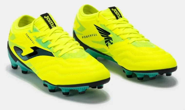 Voetbalschoenen joma krachtige 2411 citroen fluor turq stevige ondergrond geel 42.5