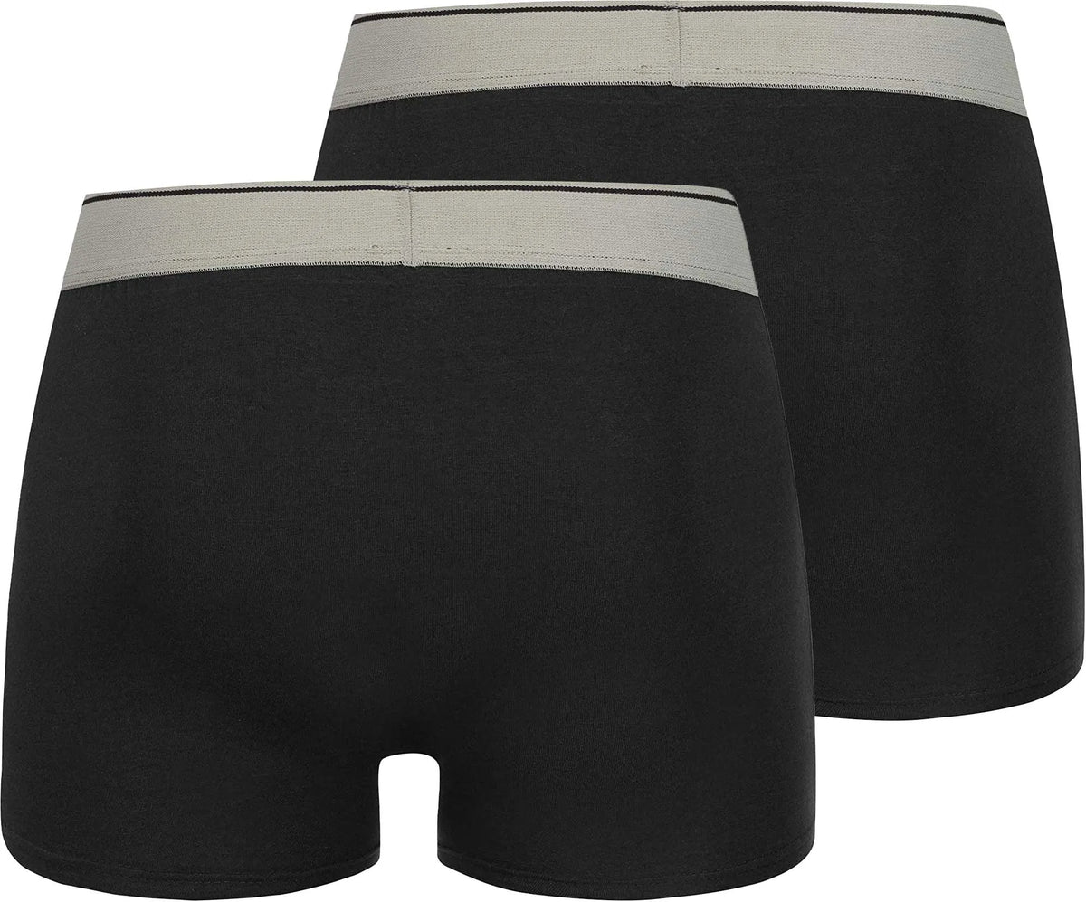 Boxer da uomo Lonsdale Oxfordshire in confezione da 2 neri
