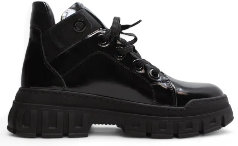 Damen-Lederschuhe Nell 157 Schwarz