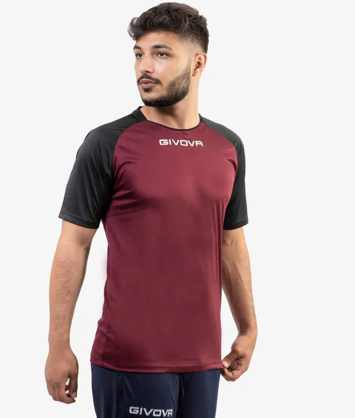 T-shirt sportiva Givova Capo Granat-nera