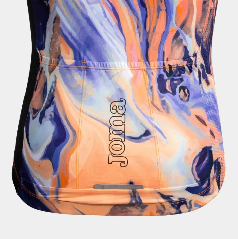 Cykeltrøje joma crono cykellilla sort fia m