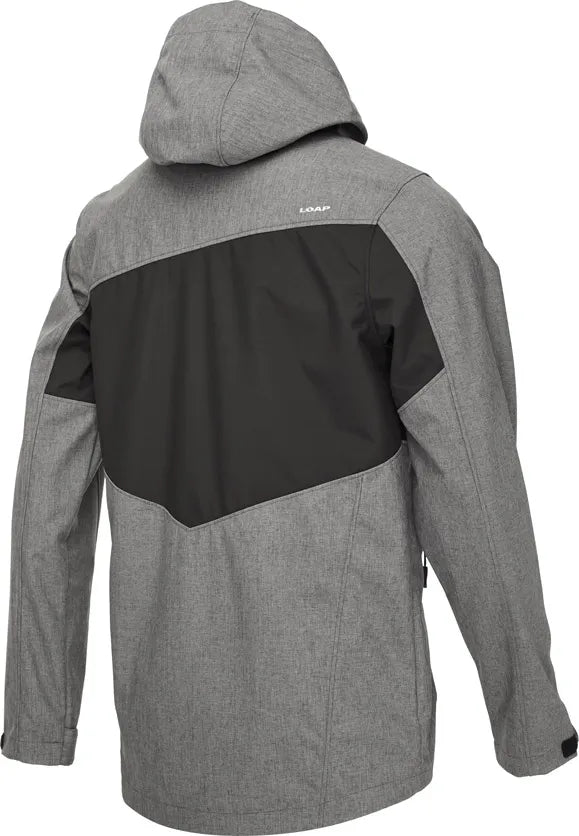 Herre Softshell Jakke Loap Ladan Gry-blk Grå