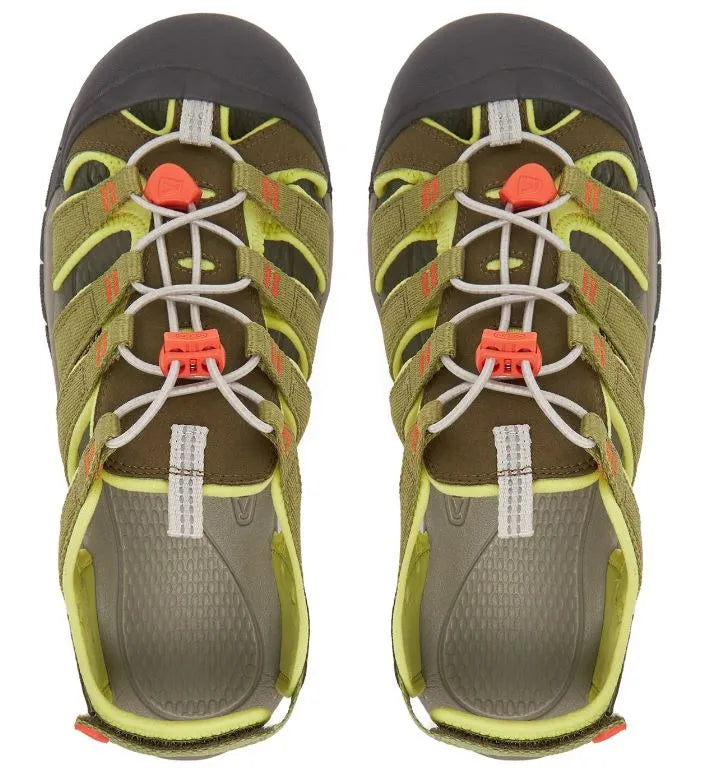 Keen jr newport határtalan sötét olíva/skarlát ibis zöld gyerekcipő 35