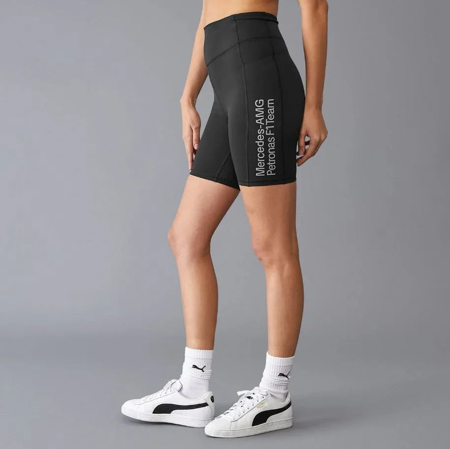 Women's Cycling Shorts Mercedes Wmns Mapf1 Fw Bike Shorts Black
