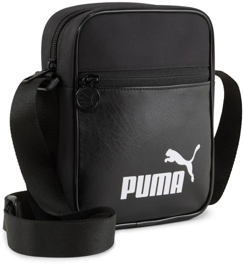 Geantă de umăr portabilă Puma Campus neagră
