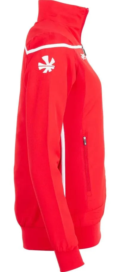 Damen Reece Varsity Rot-weiße Jacke Rot