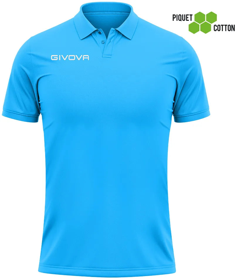 Polokošile Givova Polo Cotone Piquet Summer Blue