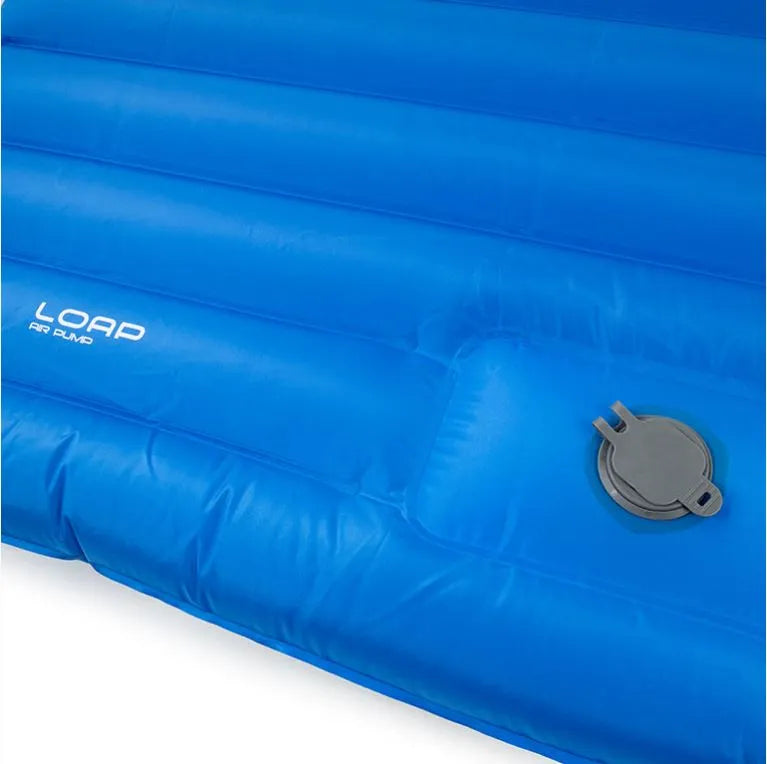 Almofada de dormir inflável loap compara azul