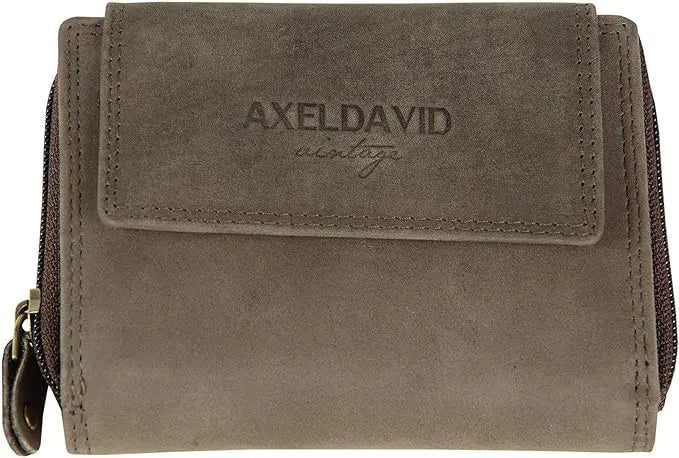 Axel David Portefeuille En Cuir Marron