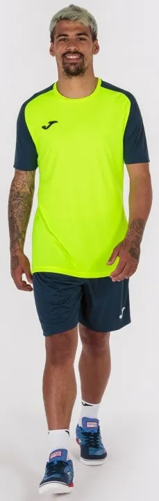 Joma academy iv fluor jaune-marine chemise de sport xs
