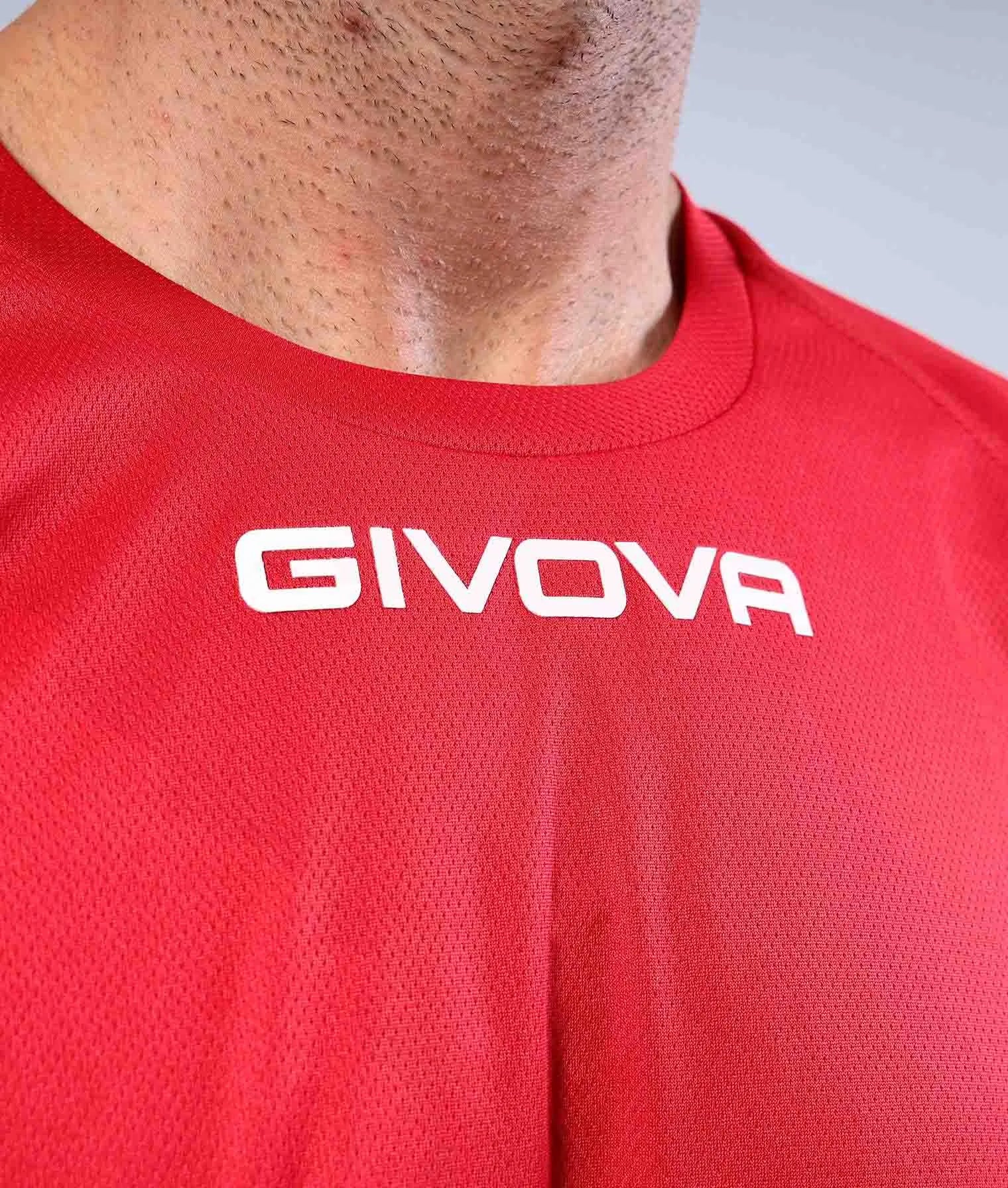 T-léine Spóirt Givova One Microforata Red