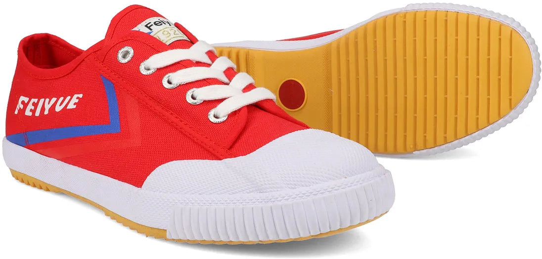 Scarpe da bambino Feiyue Jr Canvas Rosse