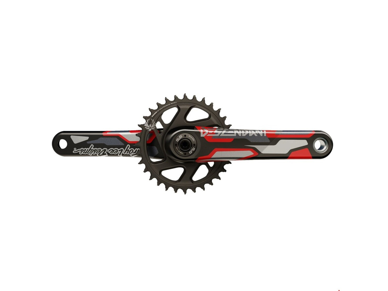 Truvativ Crankset Descendant Eagle Dub Colab Troy Lee Designs Black-red