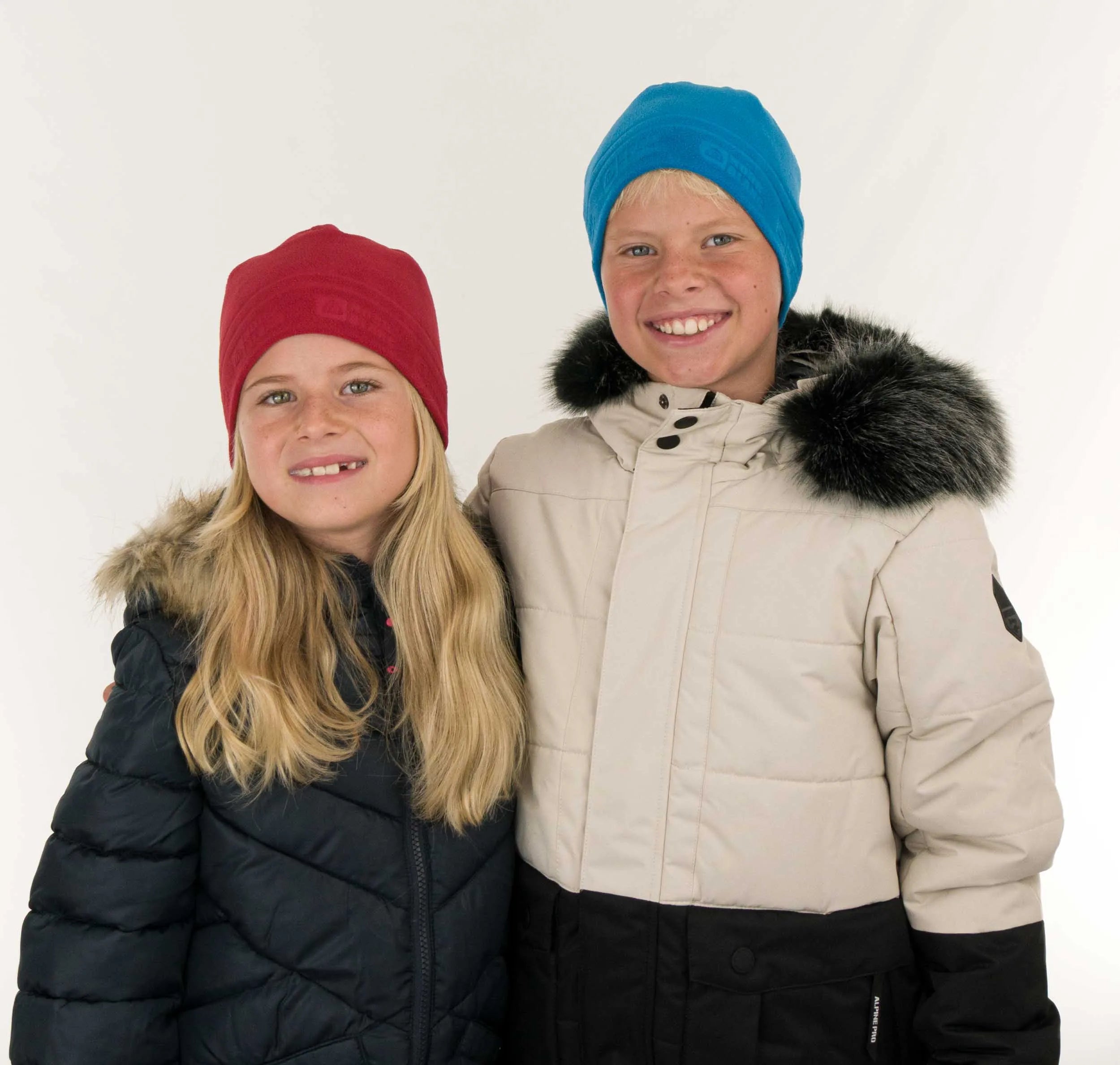 Children's Fleece Hat Nordblanc Red Jr