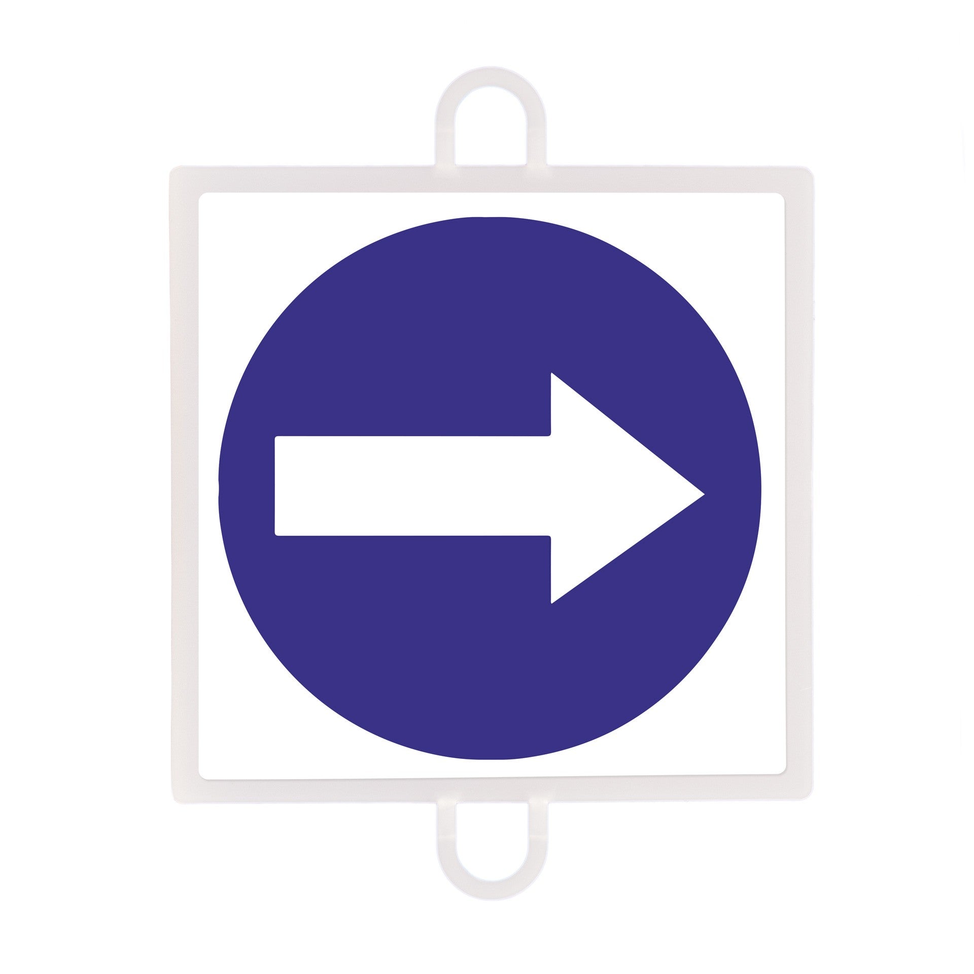 Trafikobligatorisk skiltepanel nr. 2 (højre-venstre retning) Flerfarvet