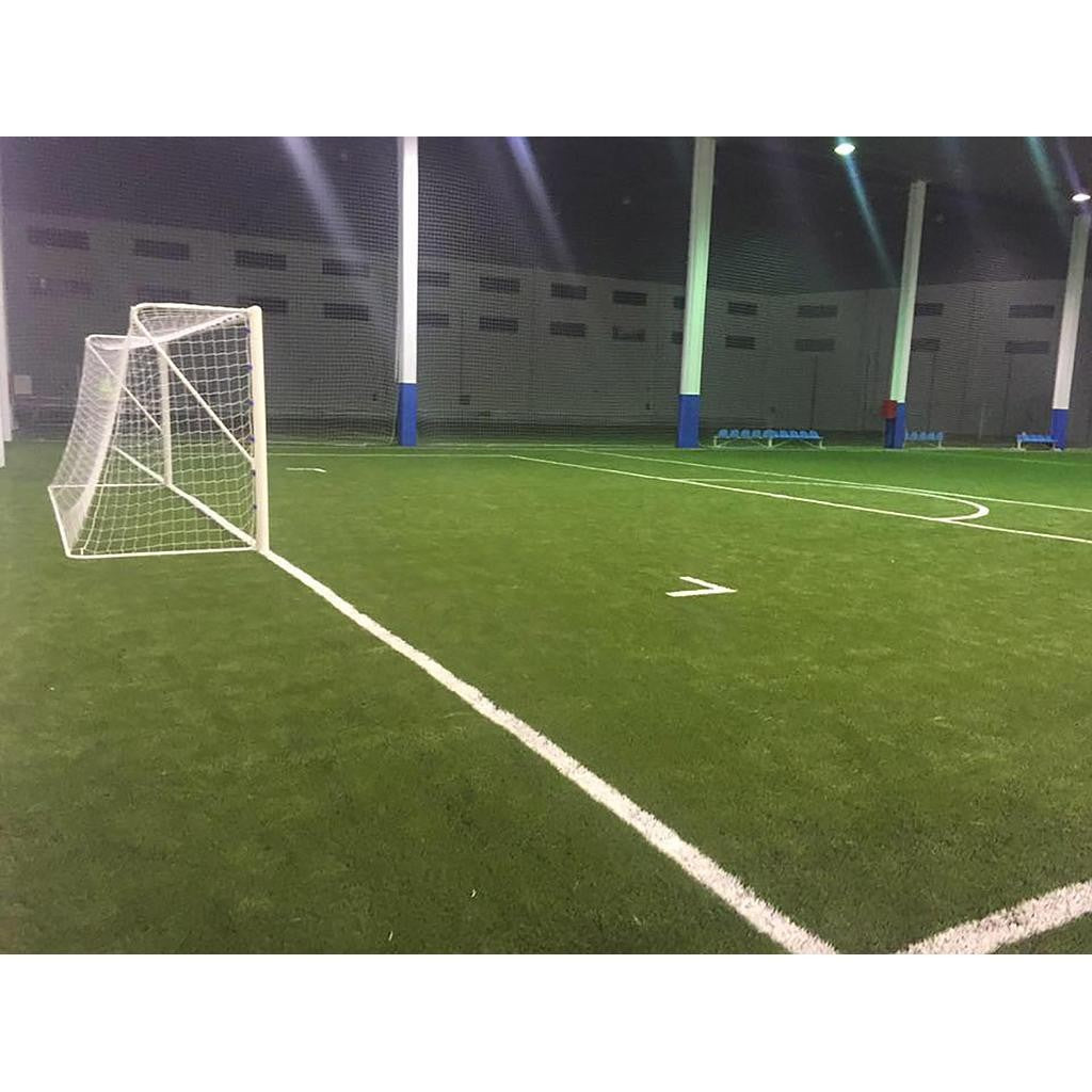 Set goluri metalice de fotbal Dimensiune regulamentară Tub fix de 100 mm