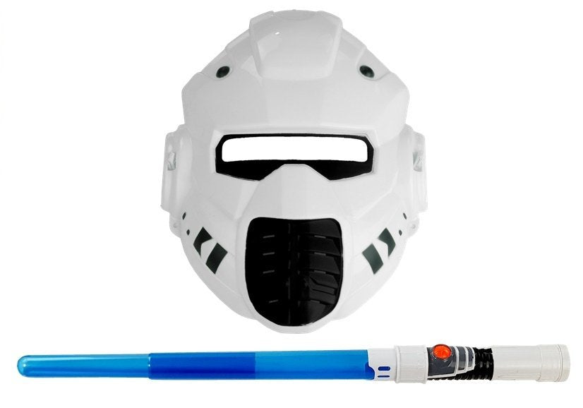 Space Laser Gun With Sword And Mask