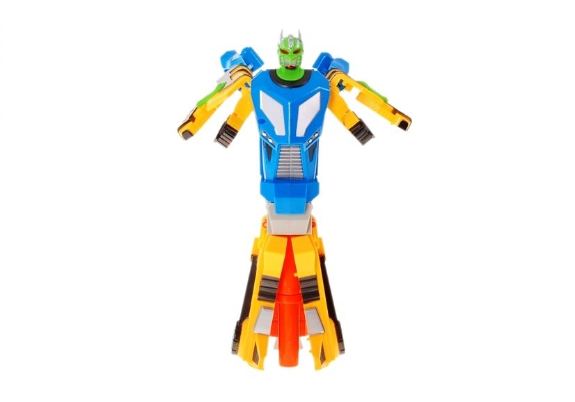 Foam Dart Gun Robot 2 I 1 Maske 6 Dart