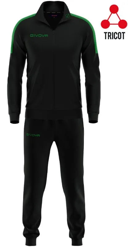 Set Givova Tuta Revolution negru-verde