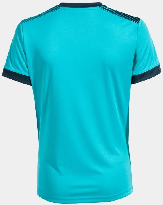 Camiseta feminina joma eco supernova fluor turq-navy turquesa/azul l