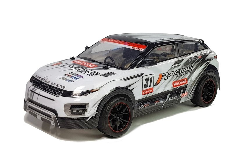Rc 1:10 White Racing Sports Rally Car