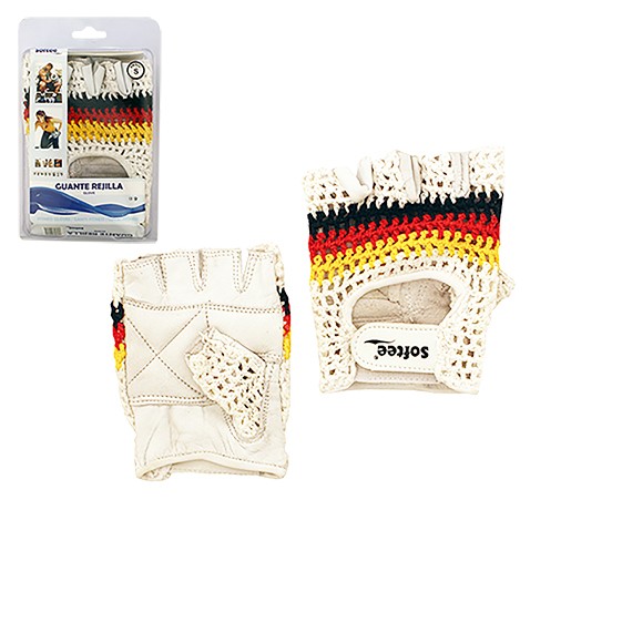 Pair Of Wicker Gym Gloves Blanco/Rojo/Negro