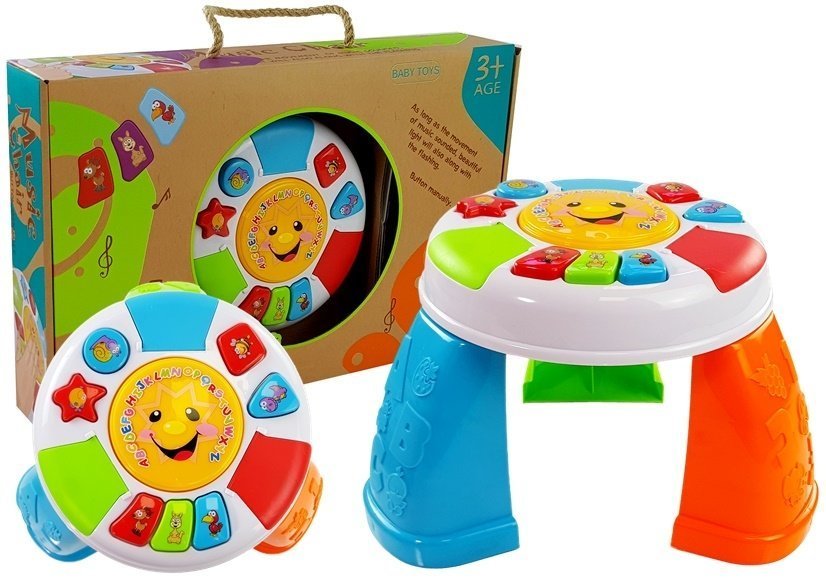 Mesa Educacional Para Bebê Colorida Com Sons