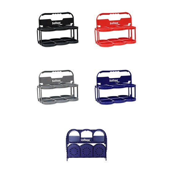 Faltbarer Flaschenhalter Deluxe für 6 Flaschen