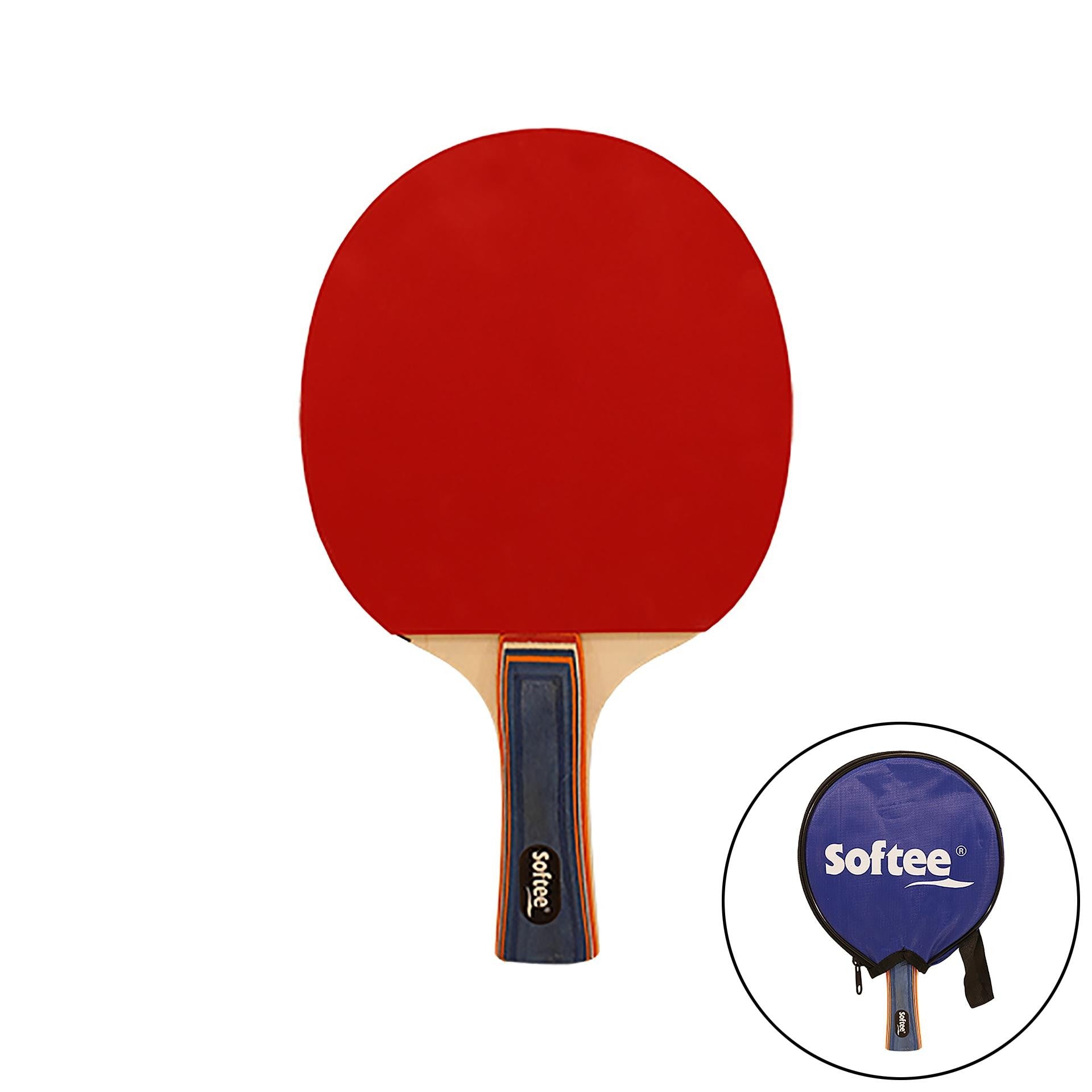 Table Tennis Bat Softee P100 Rojo/Negro ÚNICA