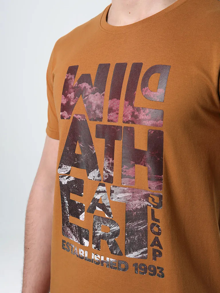 Herren-T-Shirt Loap Bolt Brown