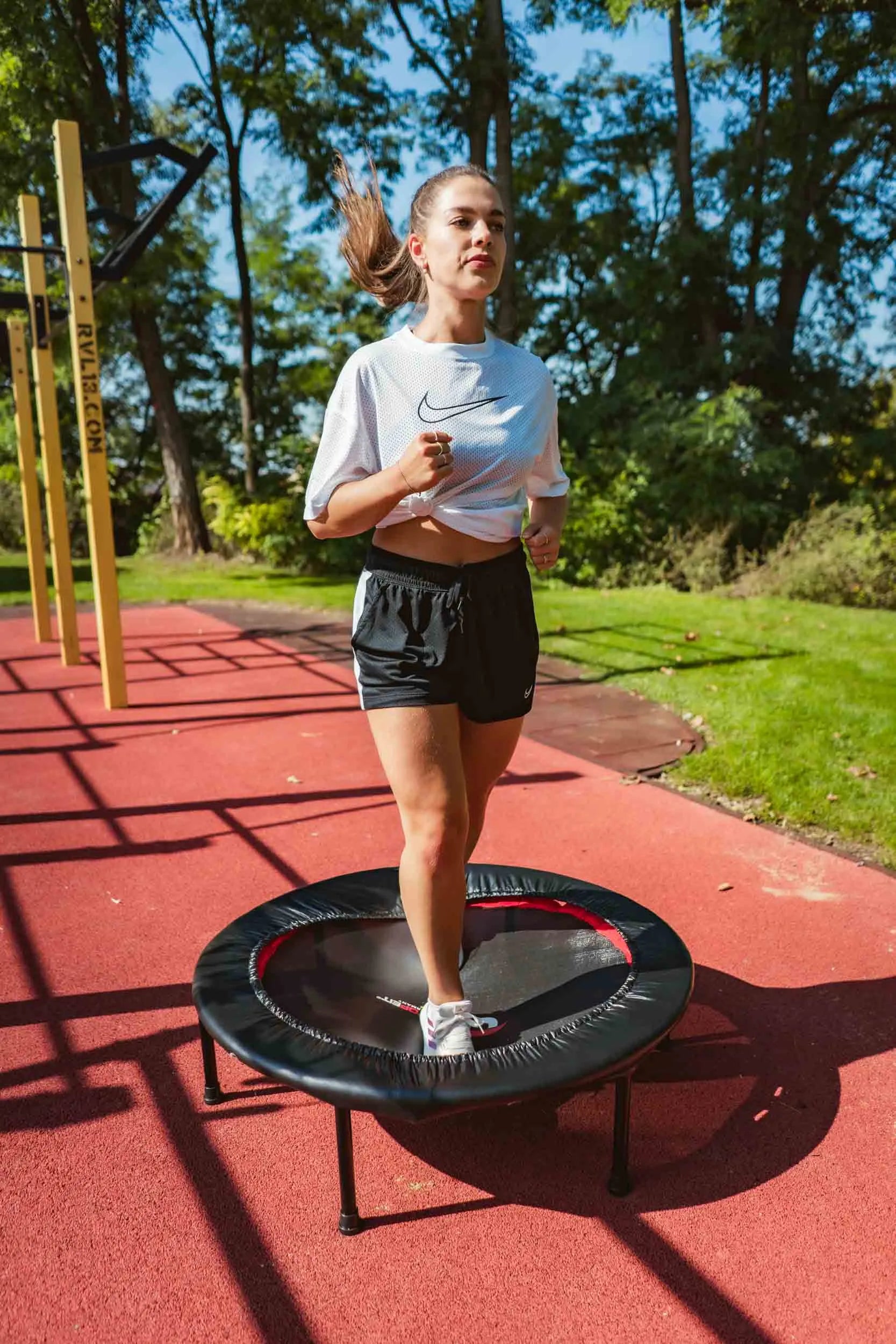 Dámsky sieťovaný top nike biely s