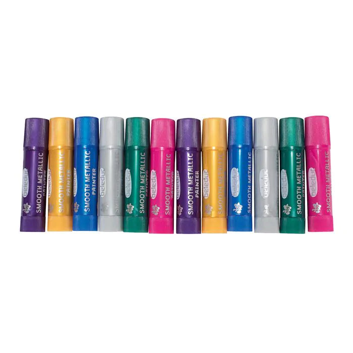 Beleduc Set Of 12 Smooth Metallic Painter