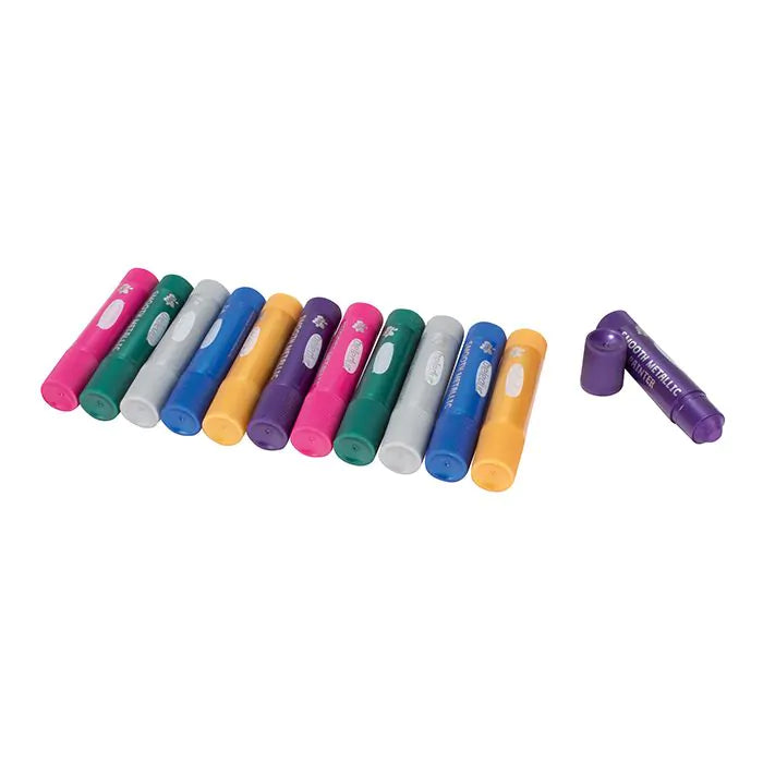 Beleduc Set Of 12 Smooth Metallic Painter