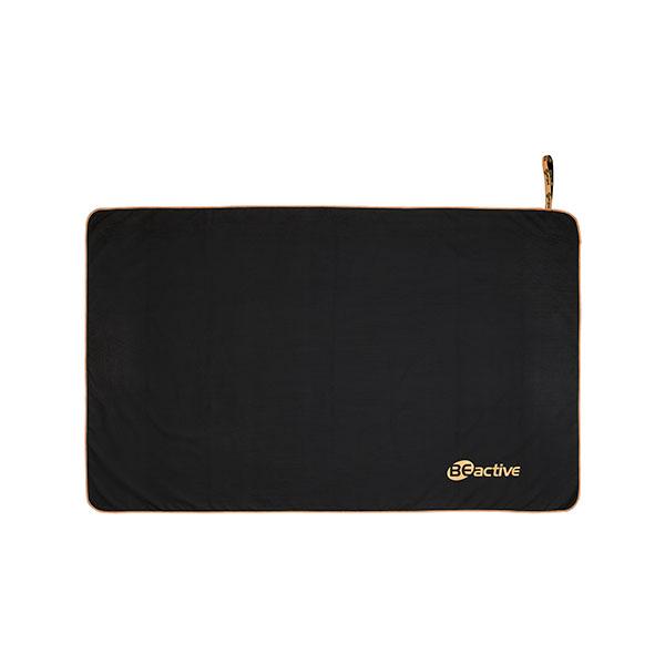Beco Beactive Sporthandtuch | Schwarz/Orange