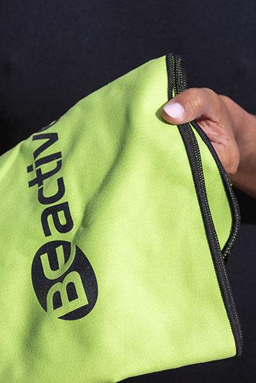 Beco Beactive Sports Towel | Lie Green/black