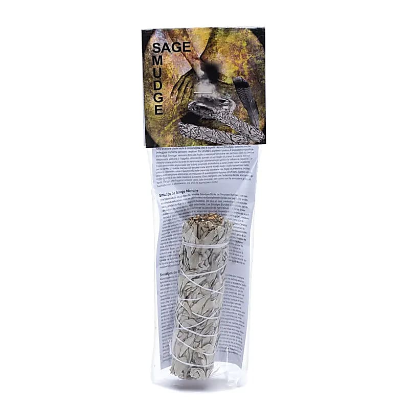 White Sage Smudge M - ±60-80g; ±16 x 4 cm
