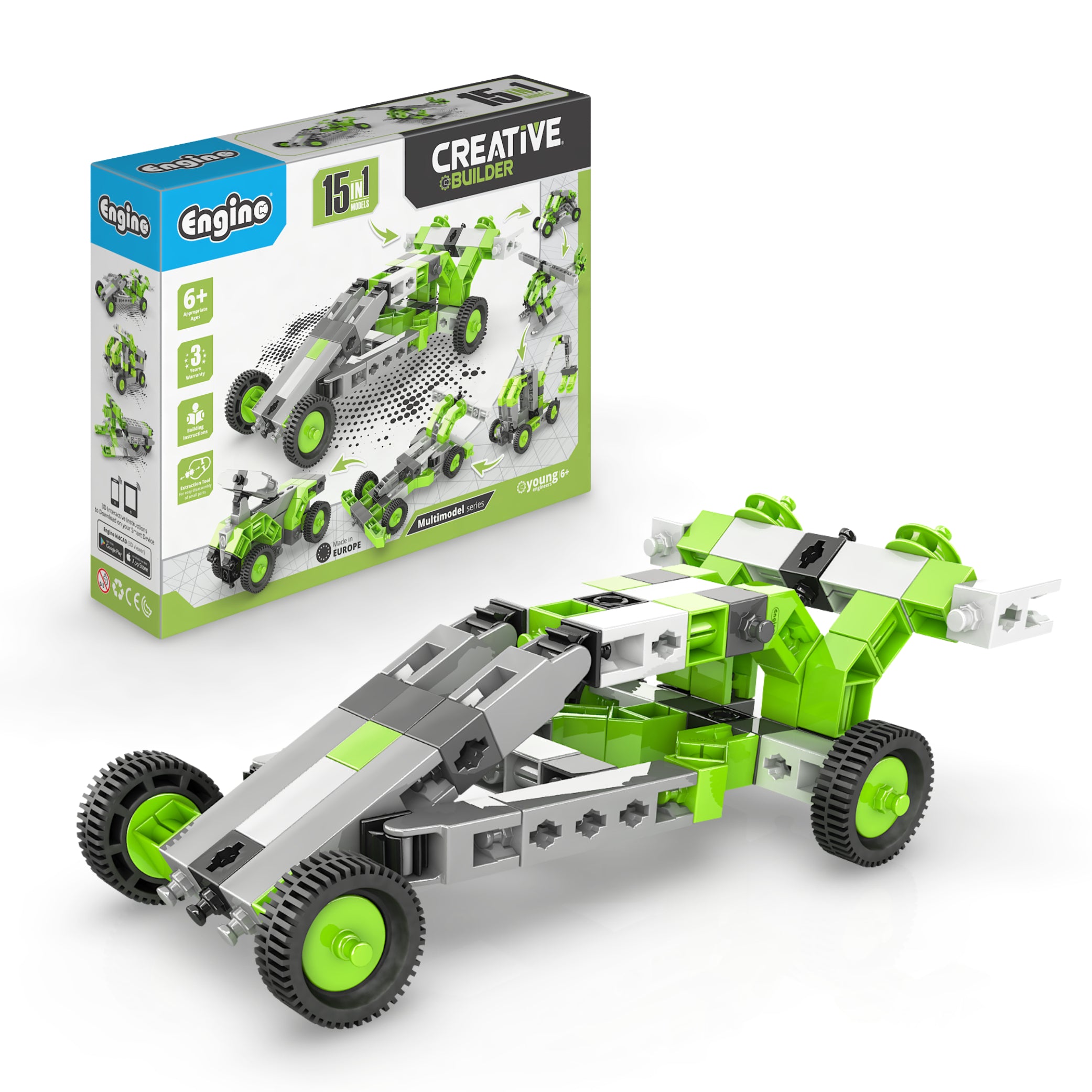 Engino Baukasten Creative Builder Multimodel Set 15 in 1