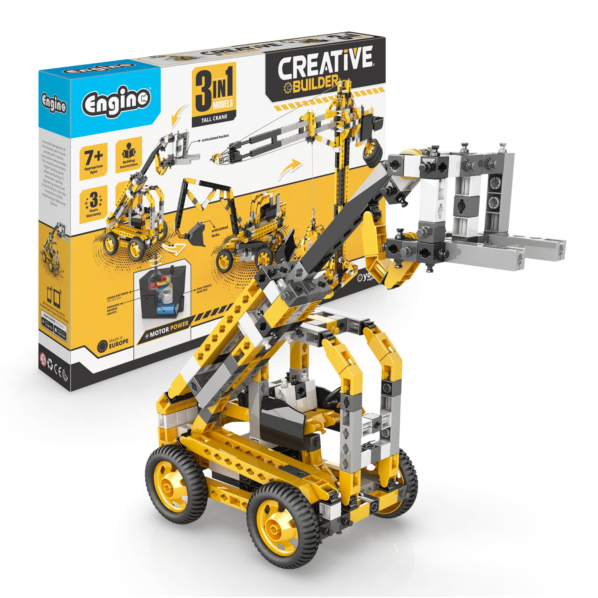 Engino Creative Builder Baumaschinen-Set