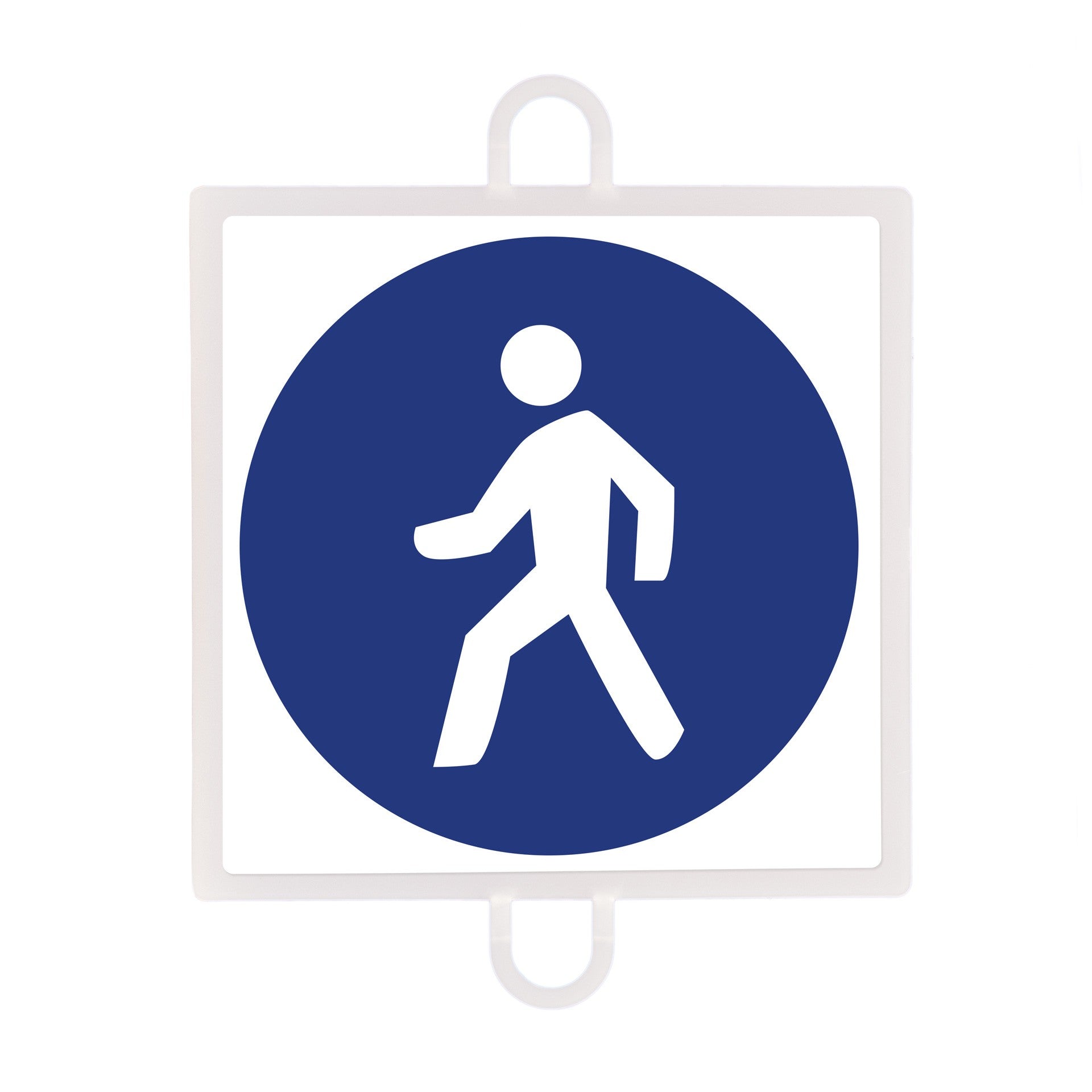 Trafikskilt Obligacion Nº 3 (fodgænger) Flerfarvet