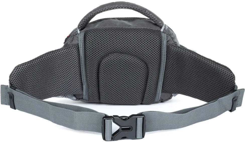 Loap yonora sort-rød unisex taljetaske sort