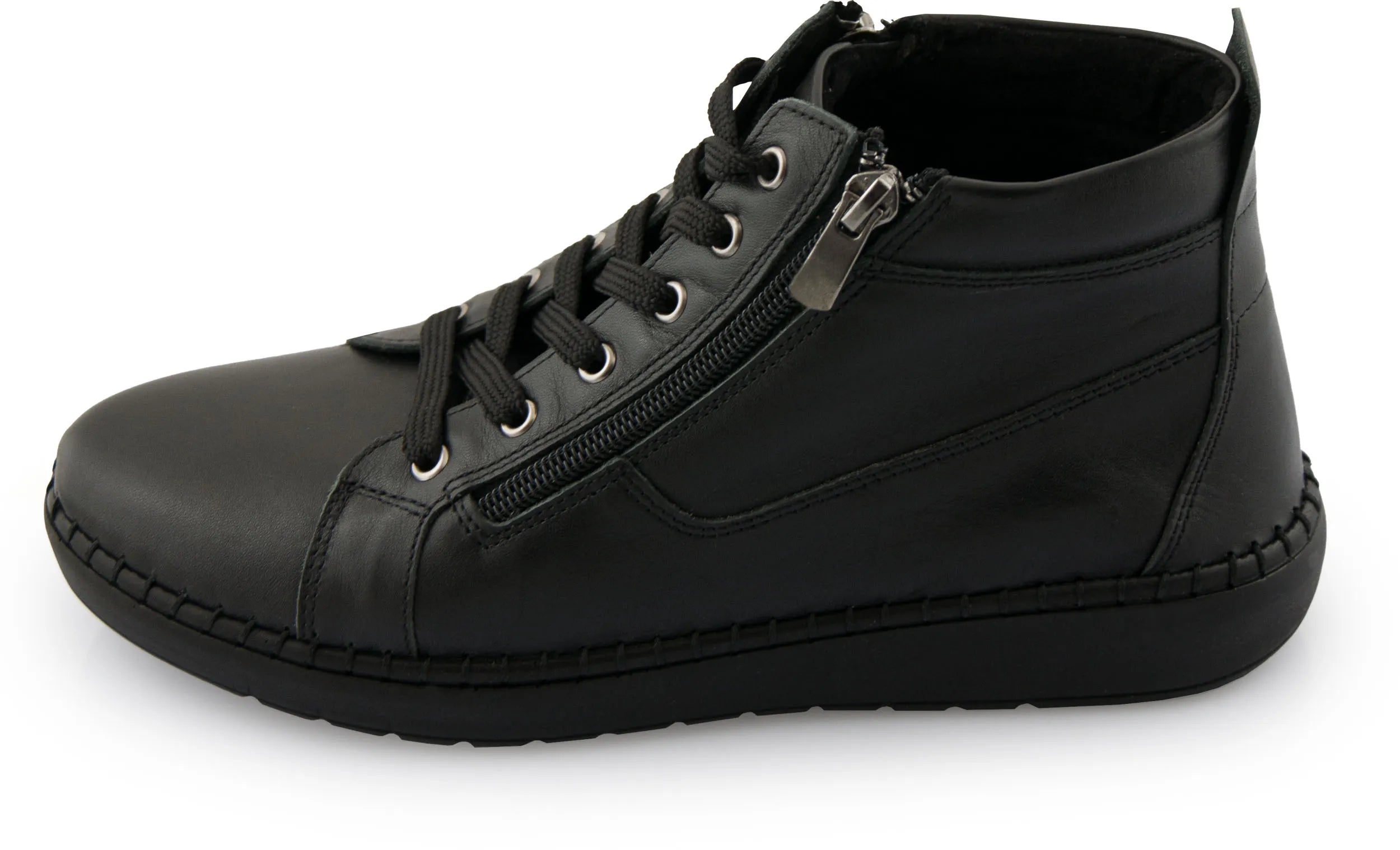 Dame lædersko nell 7026 sort 39