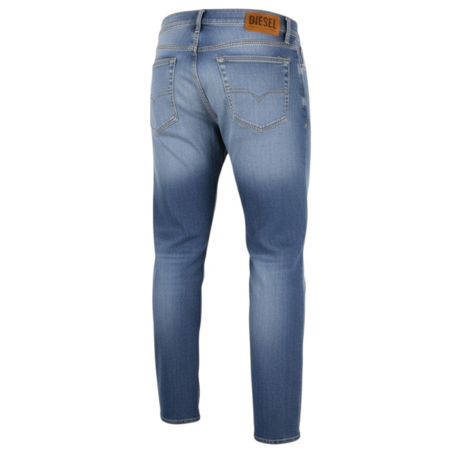 Diesel D-mihtry 009nf mænds jeansblå lige strækknappasform