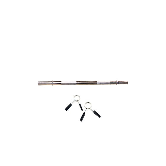 Barra de levantamento de peso 120mt com coleiras de mola