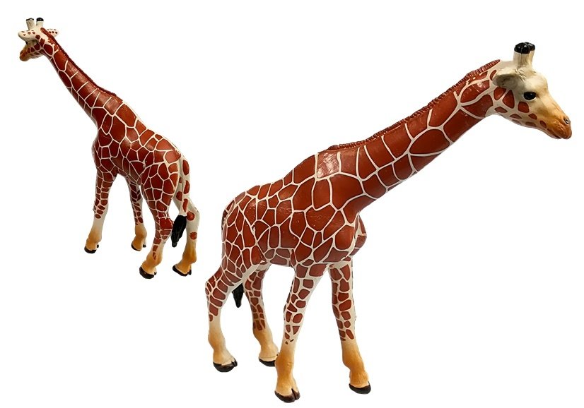 Žirafy Figurky Vzdělávací rodina 3 kusy + Afrika pozadí