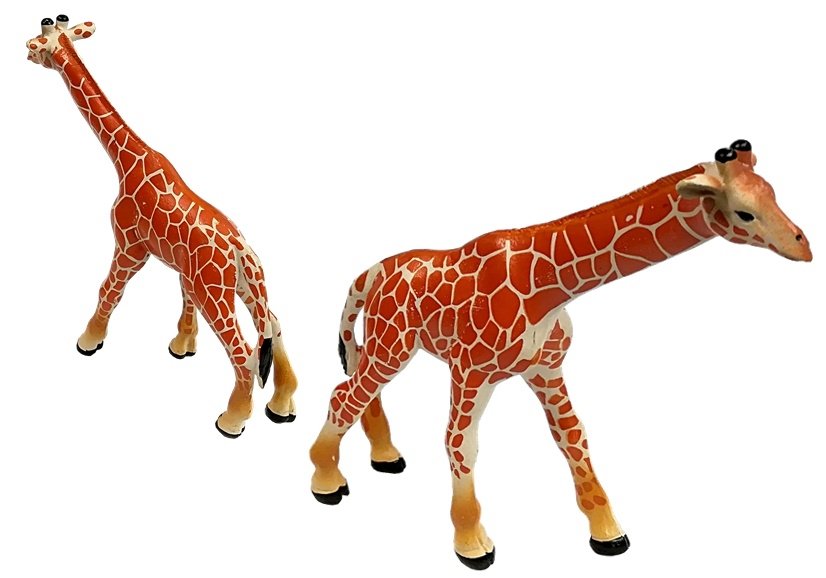 Žirafy Figurky Vzdělávací rodina 3 kusy + Afrika pozadí