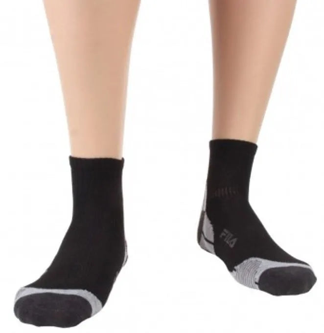 Meias Fila Mid-Altery 3-Pack Black, tamanho 43-46, algodão