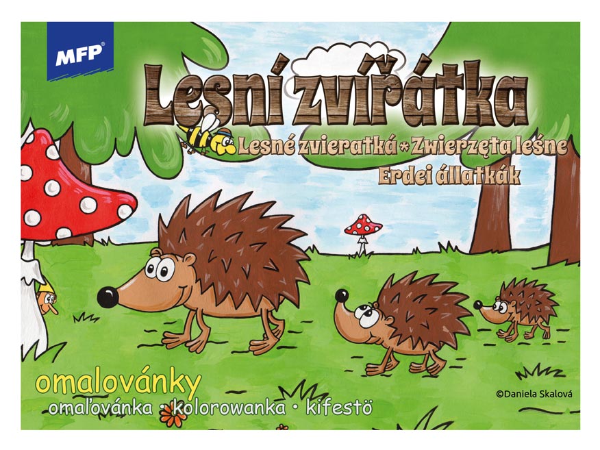 Planse de colorat cu animale din padure Mfp