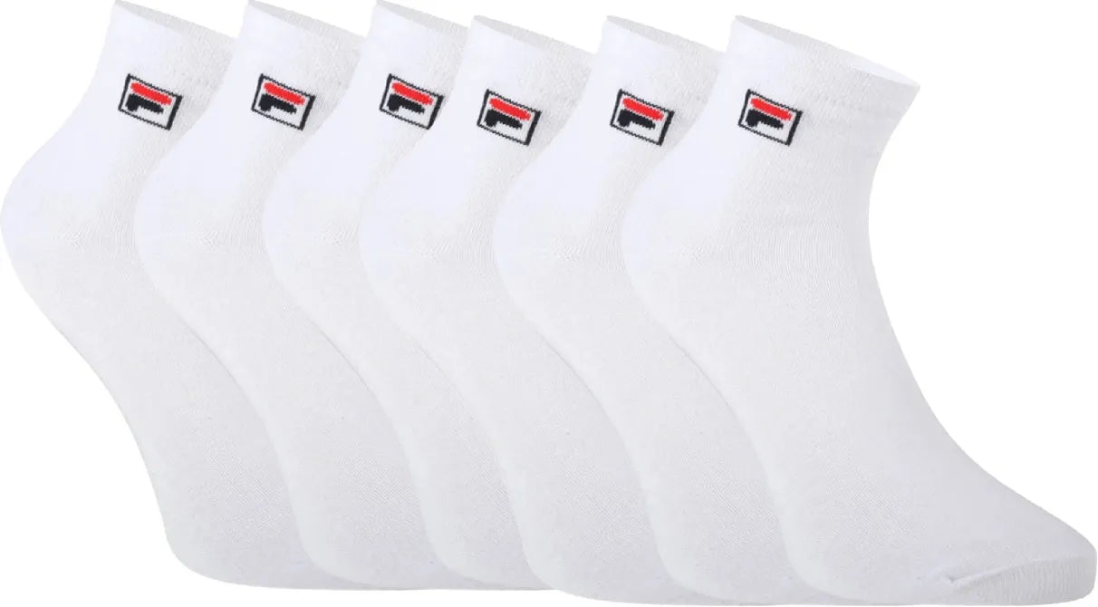 FILA Quarter Sokken 6-Pack Unisex Wit 43-46