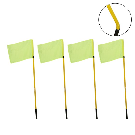 4 Flexible Corner Flag Set
